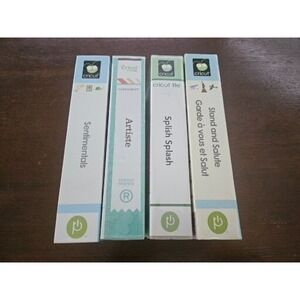 Lot of 4 Cricut Cartridges Sentimentals, United We Stand,‎ Dr. Checkup, Artists